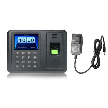 A8 2.8 polegadas Biométricos Sistema de Atendimento USB Leitor de impressões digitais, Relógio de Tempo Empregado de Controle da Máquina de Dispositivo Eletrônico de espanhol En