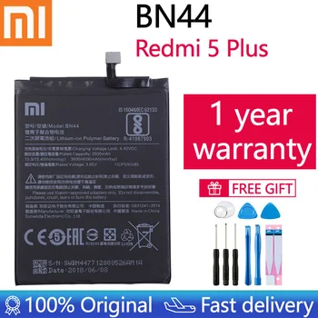 2021 Anos 100%Original de Telefone BN44 Para Xiaomi Redmi 5 Mais de Substituição de Bateria de 4000mAh WithFree Ferramentas