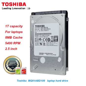 Original Toshiba 1TB Laptop Unidade de Disco Rígido MQ01ABD100 SATA/300 5400RPM 8MB de Cache de 2.5
