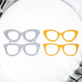 Óculos de terno de corte de Metal morre molde buraco Redondo etiqueta etiqueta de papel Scrapbook faca artesanal molde lâmina soco estênceis morre