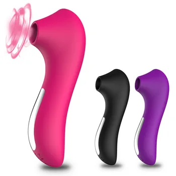 Silicone Vagina Chupando Vibradores de 10 velocidades de Vibração Sexo Oral Clítoris Otário Estimulador de Clitóris Brinquedos Sexuais para a Mulher Masturbação