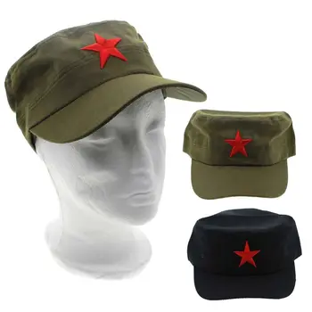 1Pcs de Moda de Tecido de Algodão Ajustável Casual China Verde Televisão Chapéus Vermelhos Quentes Estrela, Unissex Retrô Chinês Patrulha do Exército Cap Presentes