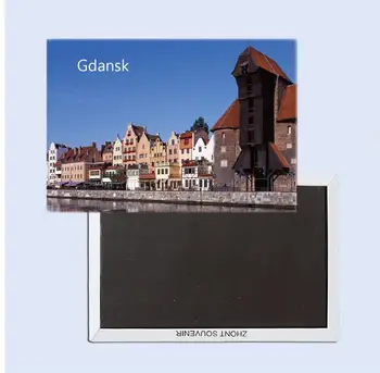 Gdansk (polónia Viagens, Presentes 78*54mm Lembrança Ímã de Geladeira 25251 acessórios para o Lar