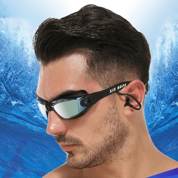 O Adult Swim Óculos Óculos De Natação Com Tampão De Ouvido Profissional Piscina Anti Fog Óculos De Homens, Mulheres Óptico Impermeável, Óculos De Mergulho