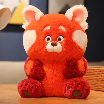 12-70cm Genuíno Disney Volta Vermelho de Pelúcia Kawaii Anime Panda Plushies Travesseiro Urso de Pelúcia Menina Boneca Brinquedo para Crianças de Presente