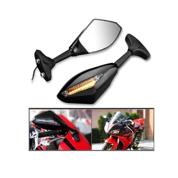 Moto Espelhos retrovisores piscas LED Indicador Ilumina-se PARA a Honda CBR1100XX CBR 1100 CBF1000 VTR 1000 F FIRESTORM