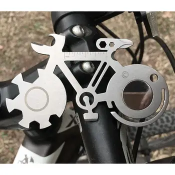 Moto De Placa De Ferramenta De Ciclismo Em Forma De Ferramentas De Reparo 4/5/6/7/8.5 cm de Multi-propósito de Reparação de Bicicletas Chave com abertura e fechadura