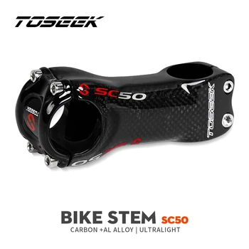 TOSEEK SC50 Completo de Fibra de Carbono Moto-Tronco via para Bicicletas MTB Bicicleta de Montanha Partes 70mm 80mm 90mm 100mm 110mm 120mm 130mm