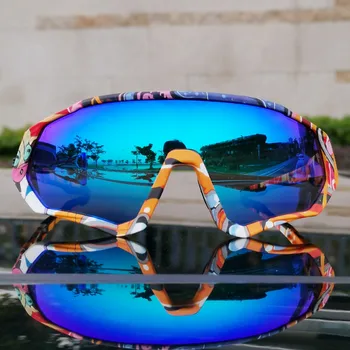 Kapvoe Fotossensíveis ciclismo óculos de lente Completo Vermelho Azul Verde óculos de sol Polarizados do ciclismo lente atacado