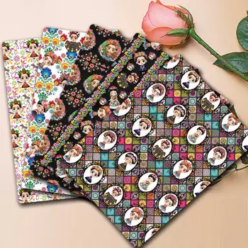 FabricDIY140*50cm cartoon tecido artesanal de roupas de bebê lençol de tecido estampado de costura para crianças de tecido de toalha de mesa