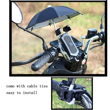 Telemóvel novo Titular Guarda-chuva Bonito Impermeável Portátil Mini guarda-Sol de Liga de Sol Sombra de Bicicleta Guarda-chuva para o Telefone