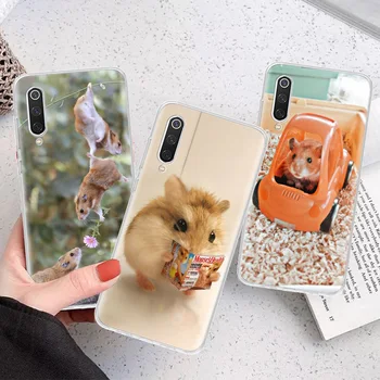 Bonito Adorável Hamster de Estimação de Silício Chamada Caso De Telefone Xiaomi Poco X3 NFC F3 M3 F1 Mi 11 Lite 11T Pro Nota 10 9 8 CC9 9T 10T A3