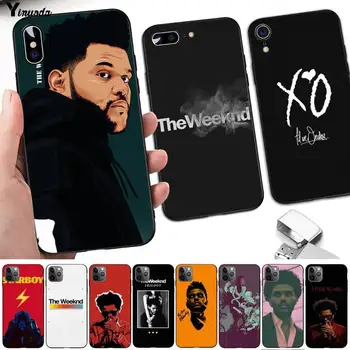 The Weeknd Preto TPU Macio Caso de Telefone para o iPhone 13 8 7 6 6S Plus X 5S SE DE 2020 XR 11 12 pro XS MAX.