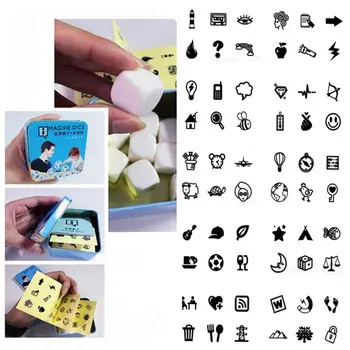 Caixa/Bolsa Família/Pais/Festa Fomentar A Imaginação Contar A História De Dados De Puzzle Corta O Cubo Conjunto De Aprendizagem Brinquedo Educação Brinquedos