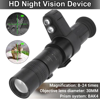 Monocular da Visão da Noite Dispositivo HD com Óptica Cruz Cursor Vista 500M Infravermelha da Noite do Dia de Usar a Visão Noturna do Equipamento de Caça