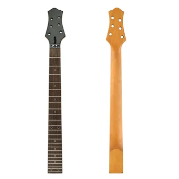 Elétrico braço da Guitarra de 24 Trastes Lidar com Maple Escala em Rosewood Desgaste-resistente Leve Peças de Guitarra LP Pescoço Fecho Cadeias de caracteres