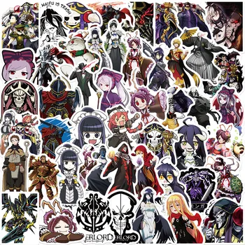 10/50Pcs/conjunto de desenhos animados Anime Overlord Impermeável Graffiti Adesivos de Vinil PARA o Portátil de Bagagem Decalques de Graffiti