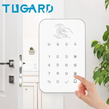 TUGARD K10 433Mhz sem Fio do Teclado do Painel de Controle de Cartão RFID Teclado para Assaltante Gsm Sistema de Alarme de Segurança de Host