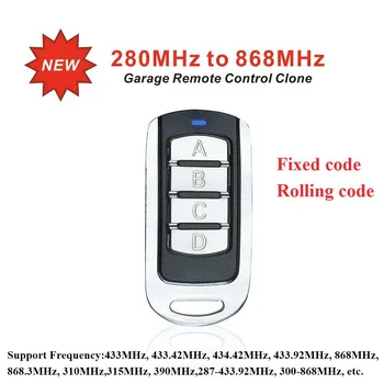 Para 280 - 868 MHz porta de Garagem com controle Remoto duplicator 433MHz 868MHz Portão de abertura da porta fixos e rolling code