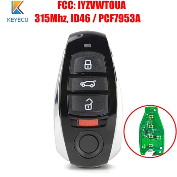 Keyecu FCC ID: IYZVWTOUA P/N: 7P6-959-754 Inteligente Remoto chaveiro para Volkswagen Touareg 2011 2012 2013 2014 2015 2016 315MHz 7953