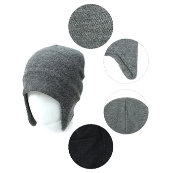 Cor sólida Proteção de Ouvido Caps Luz Quente Ouvido, capas de Proteção de Outono e de Inverno de Ciclismo Execução de Chapéus para Homens e Mulheres