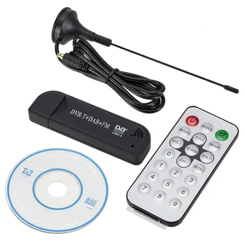 TV Digital Stick USB 2.0 DVB-T-DAB, FM Antena do Receptor Mini-SDR Vídeo Dongle para o Agregado familiar de Televisão de Jogar Decoração