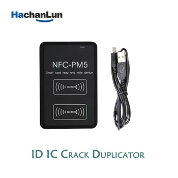 NFC PM5 Chip Inteligente do Leitor de RFID Copiadora De 13,56 Mhz Marca de Crack Duplicador de 125Khz T5577 CUID/FUID Clone Programador 1k S50 Escritor Leitor