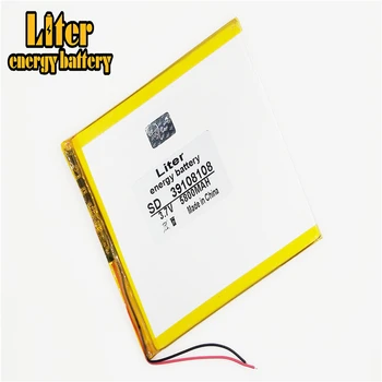 Recarregável de polímero de lítio de bateria 39108108 3.7 V bateria 5800mAh pack Para DIY GPS do banco do Poder de Tablet P