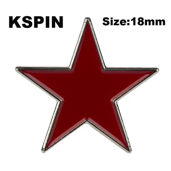 Estrela vermelha Pin de Lapela o Emblema Esmalte Pin insígnia broche pin de Lapela calças de Brim, camisa de Jóias Fresco Dom XY0162