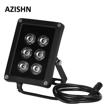AZISHN NOVO CCTV 6pcs Matriz de LEDS iluminador de Luz infravermelha da Visão Nocturna Impermeável do CCTV Preencha Luz para Câmera de Vigilância