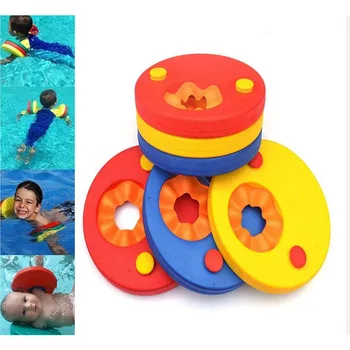 6PC Crianças Nadam Discos de Espuma de EVA Nadar Discos de Bandas de Braço Flutuante Mangas Piscina Inflável Flutuante Conselho Bebê Exercícios de Natação Círculos