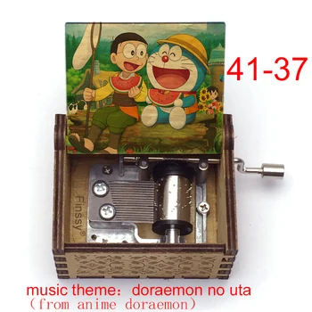 Caixa De Anime De Mão De Madeira, Caixa De Música Personalizados Música Doraemon Dos Desenhos Animados Shizuka De Impressão De Cores Da Caixa De Música Estudantil Menino Menina De Presente De Aniversário