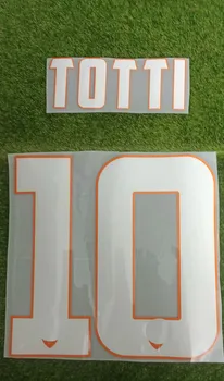 2014-2015 #10 Totti Nameset Pode DIy Personalizar Com Qualquer Nome De Impressão Do Número De Futebol Crachá De Patch