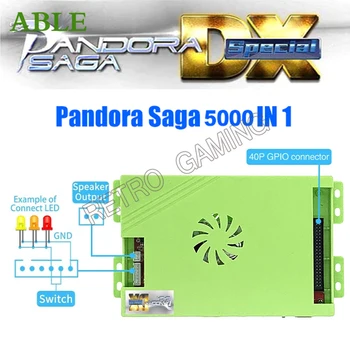 Arcade Pandora Saga Caixa DX Especial 5000 em 1 Família placa principal PCB Joystick Retro Jogo de Console de Gabinete Máquina HDMI VGA