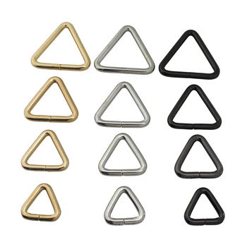 5pcs Forma de Triângulo de Metal Open-end Anel Fivela para Cinto de Artesanato de Couro Alça de Bolsa do Cinto de Fivela de Vestuário de Bagagem DIY Acessório
