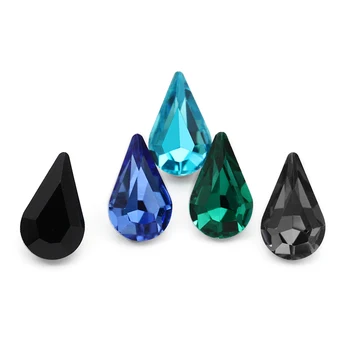 Astrobox K9 Queda de Strass de Cristal de Pedra de Vidro Colorido de Fantasia Pedra Usada em Decoração DIY confecção de bijuteria Acessórios de Vestuário
