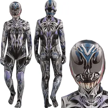 NOVO Venom Traje Crianças Adultos Carnificina Traje de Zentai Body Suit Anime Cosplay homem Aranha e o Venom super-Herói de Halloween Macacões