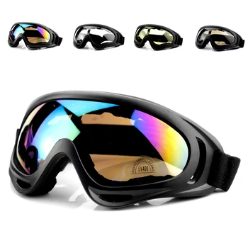 A Neve do inverno de Esportes de Esqui, Snowboard e Snowmobile Anti-fog Óculos de proteção à prova de Poeira à prova de Vento UV400 Óculos de Ski Skate Óculos de sol Óculos