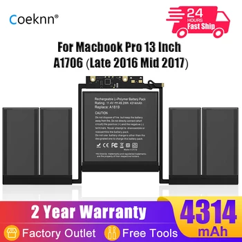 Coeknn 11.4 V A1819 Bateria para Apple MacBook Pro 13