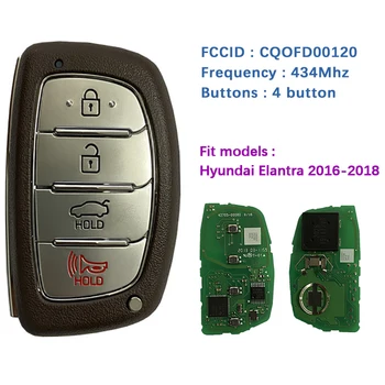 CN020148 Original Smart Key ID da FCC :CQOFD00120 Para Hyundai Elantra 2016 - 2018 Remoto Chave do Carro 433Mhz 95440-F2000 95440-F3000