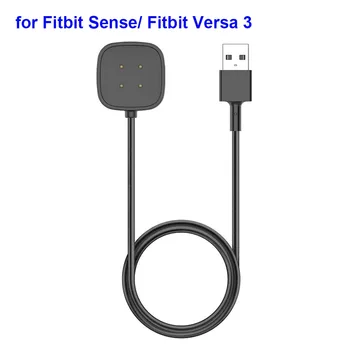 Carregador para Fitbit Versa 4 de Substituição de Carregamento Dock Cabo para o Fitbit Sentido 2 Versa 3 Smart Watch Portátil Cabo de Alimentação Oficial