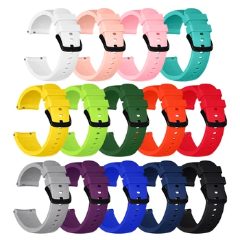 Para TicWatch E3 E Alça de Wriststrap Tic Assistir GTH Faixa de Relógio de 20mm de Silicone Pulseira Bracelete pulseira de Substituir Acessórios