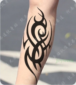 Impermeável da Etiqueta Temporária Tatuagem grande incêndio de totem tatuagem chama tatto adesivos flash tatuagem fake tattoos para a menina mulheres homens