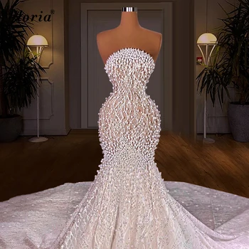 2 Projetos Pérolas Vestidos De Noiva Sereia Longo Sem Alças De Vestidos De Noiva Vintage Vestidos De Noivas Vestido De Noiva 2021 Personalizado