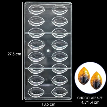 Lotus Forma de Chocolate do Molde 3D Policarbonato de Chocolate do Molde Bakeware Doces Molde de Bolo de PC de Chocolate do Molde Panificação Pastelaria Ferramenta