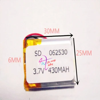 melhor bateria de marca 3.7 v bateria de polímero de lítio 602530 3,7 V 430MAH 602530 MP3 MP4 pequenos brinquedos de navegação GPS produtos digitais