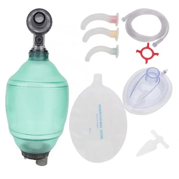 Adultos Ressuscitador Manual PVC Bolsa Ambu Tubo de Oxigênio Kit de Primeiros Socorros Ferramenta Simples Aparelho de Respiração de Oxigênio Máquinas de Fazer