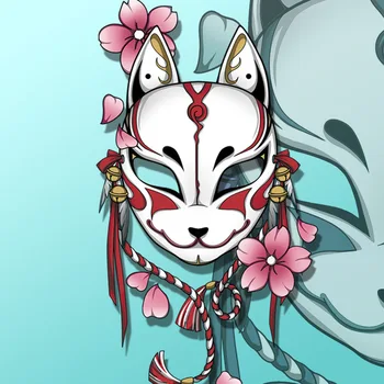 Sakura fox adesivos de carros personalidade Japonês raposa demônio do corpo do zero adesivos motocicleta elétrica de locomotivas adesivos decorativos
