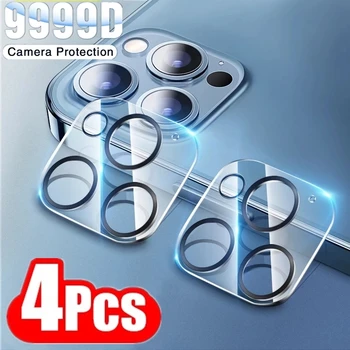 9999D Câmera Traseira de Vidro, Protetores para IPhone 14 12 13 11 Pro Max 12/13MINI Lente de Vidro de Proteção do Filme